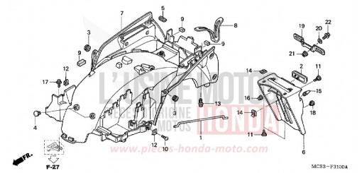 REAR FENDER ST13002 de 2002